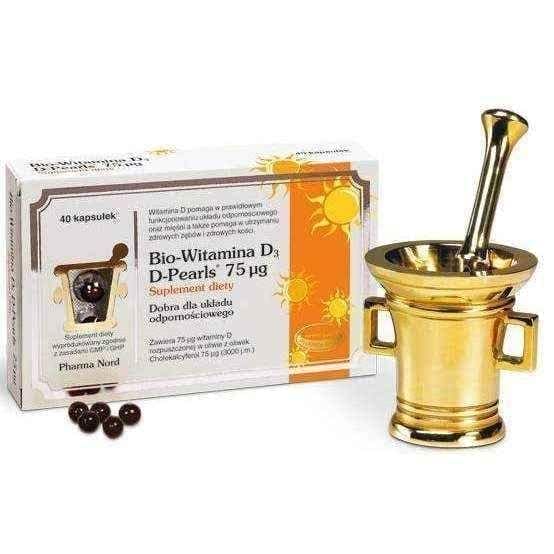 Bio-Vitamin D3 D-Pearls 75 μg x 40 capsules UK