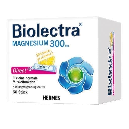 BIOLECTRA Magnesium 300 mg Direct Lemon Sticks UK