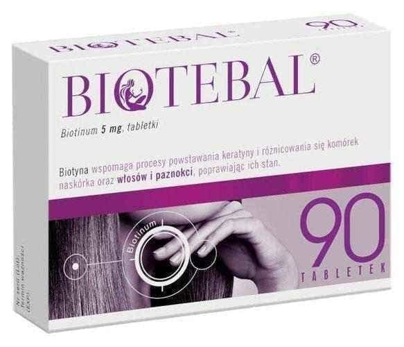 Biotebal x 90 tablets, biotin deficiency UK