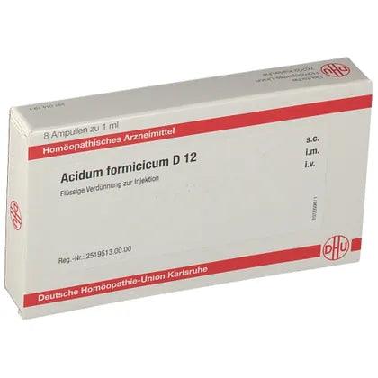 Bronchial asthma, rheumatic, neuralgia, ACIDUM FORMICICUM D 12 ampoules UK