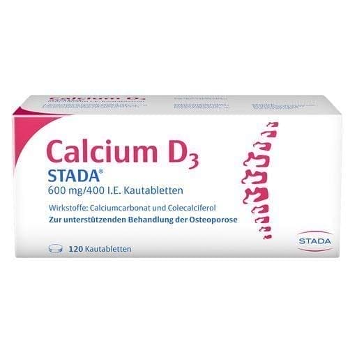CALCIUM D3 STADA osteoporosis treatment chewable tablets UK