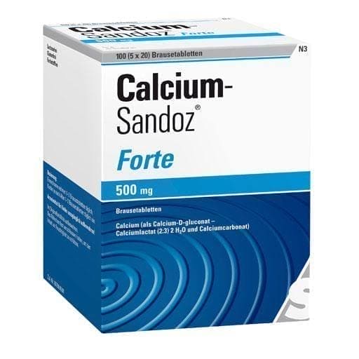 CALCIUM SANDOZ forte effervescent tablets UK