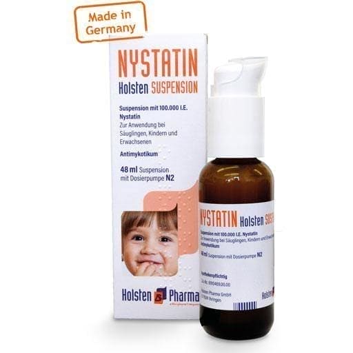 Candida albicans NYSTATIN oral suspension 48 ml UK