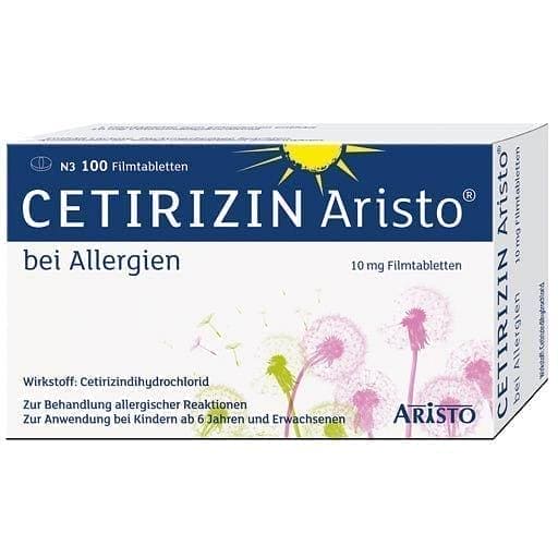 CETIRIZIN Aristo for allergies 10 mg cetirizine dihydrochloride UK