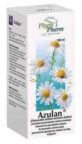 Chamomile flowers, Azulan liquid UK