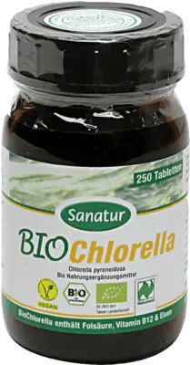 Chlorella pyrenoidosa benefits, BIOCHLORELLA Pyrene Sanatur Tablets UK