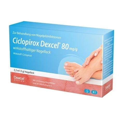 CICLOPIROX Dexcel 80 mg, g active ingredient nail polish ELIVERA UK