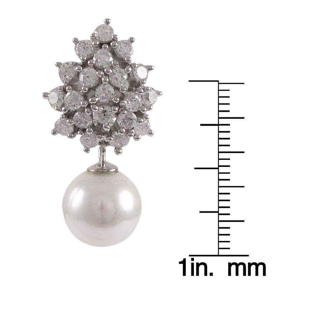 Clip on pearl drop earrings UK