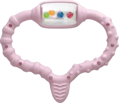 CURAbaby Girl teething ring pink UK