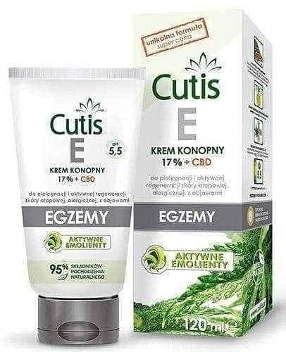Cutis E Eczema Hemp cream 17% + CBD 120ml UK
