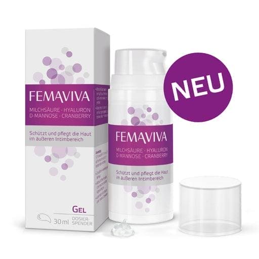 D-mannose, lactic acid, hyaluronic acid, FEMAVIVA gel UK