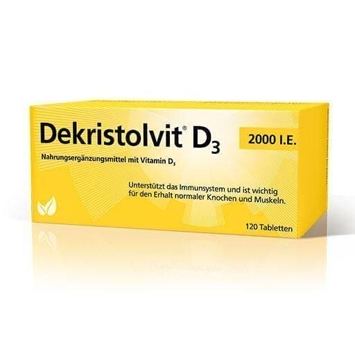 DEKRISTOLVIT D3 2,000 IU tablets 120 pc vitamin D3 UK