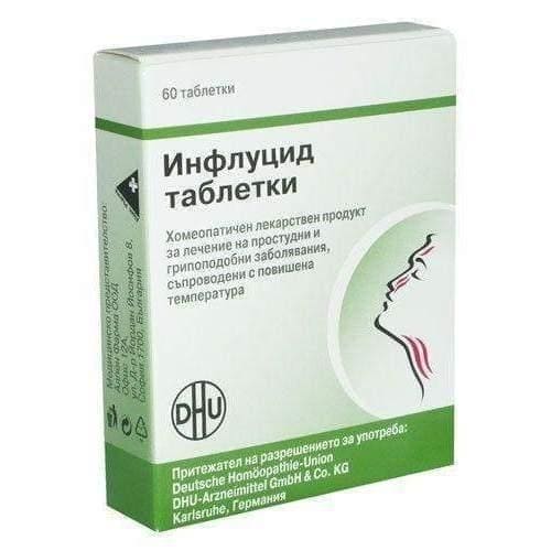 DHU Influcid 60 tablets Homeopathic Product colds & flu-like illness with fever UK