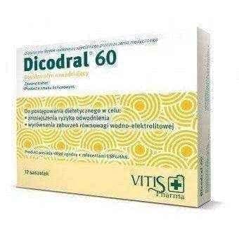 Dicodral electrolytes 60 x 12 sachets, infants diarrhea, diarrhea treatment UK