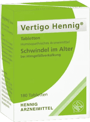 Dizziness, VERTIGO HENNIG tablets UK