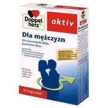 Doppelherz Aktiv For Men x 30 caps. harder erections, male labido UK