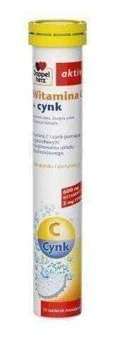 Doppelherz Aktiv Vitamin C + Zinc x 15 effervescent tablets, Doppelherz Aktiv Immunity UK