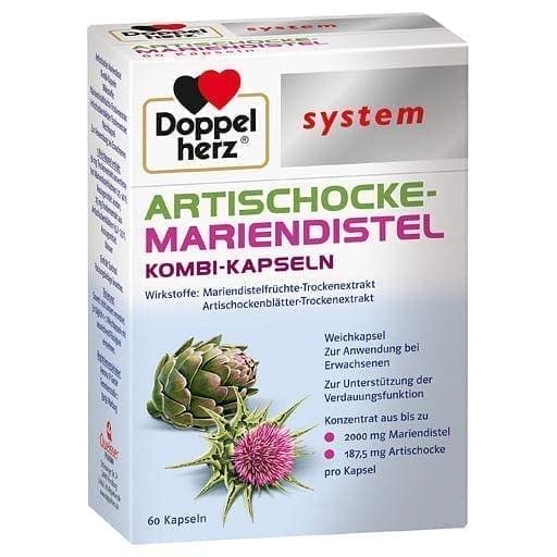 Doppelherz artichoke, milk thistle UK