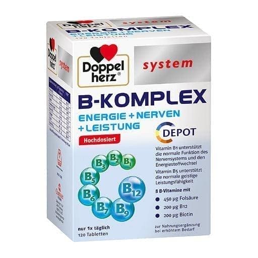 DOPPELHERZ vitamin b complex, omega 3 UK