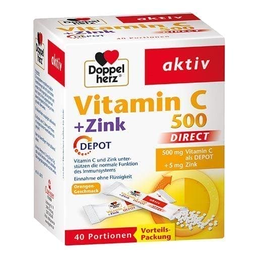 DOPPELHERZ Vitamin C 500 + Zinc UK