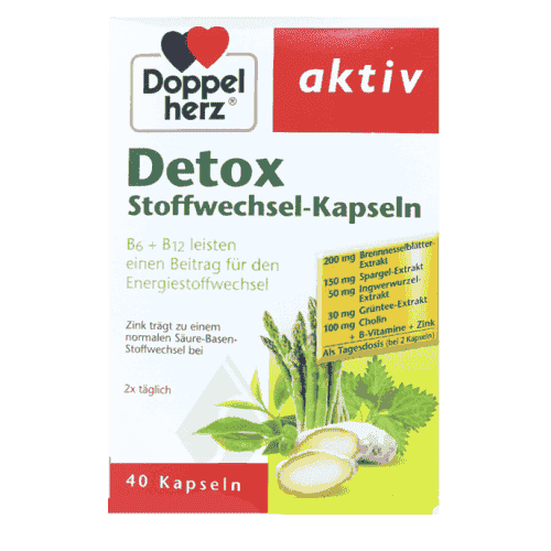DOPPLERHERZ ACTIVE Detox Complex 40 capsules UK