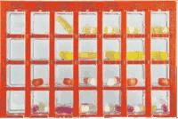 Dosette box, extra large dosette box, DOSETT Maxi medicine cassette red UK