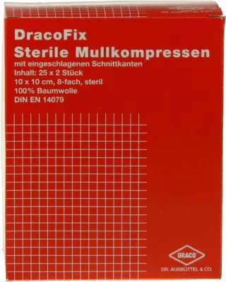 DRACOFIX PEEL compresses 10x10 cm sterile wound care UK