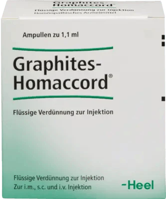 Eczema, scars, keloids, GRAPHITES HOMACCORD ampoules UK