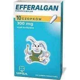 Efferalgan rectal 300mg x 10 pieces, kids fever, paracetamol suppository UK