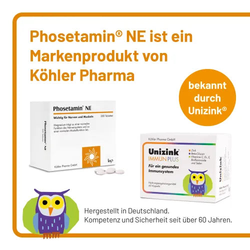 electrolytes and lecithin PHOSETAMIN NE tablets 200 pc