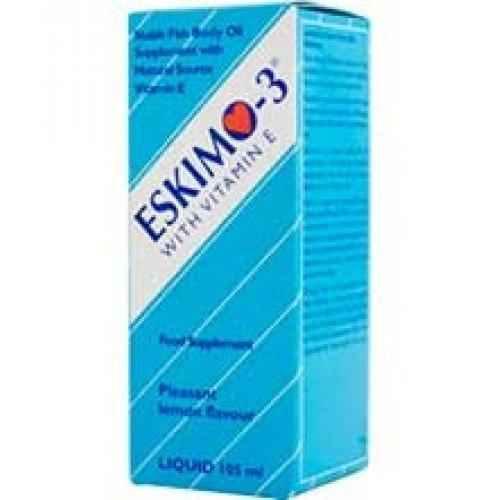 ESKIMO 3 WITH VITAMIN IS LIQUID FISH OIL FOR ADULTS 105 ml. UK