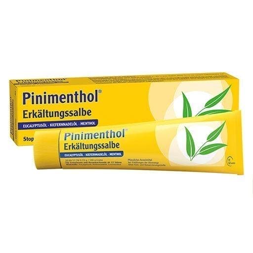 Eucalyptus, pine needle oil, menthol, PINIMENTHOL cold ointment UK