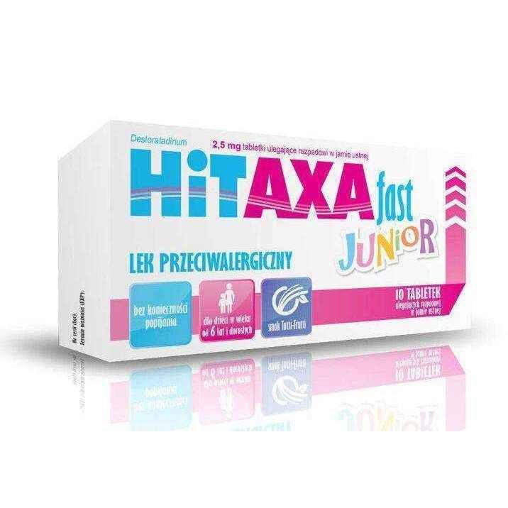 Fast Hitaxa Junior 10 x 2.5 mg tablets that disintegrate in the oral cavity, allergic rhinitis in children UK