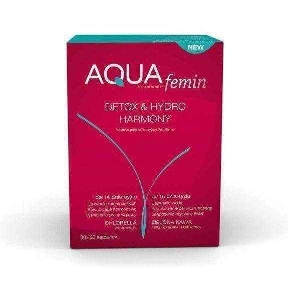 Femina Aqua Detox & Hydro Harmony 30 + 30 capsules, aqua detox UK