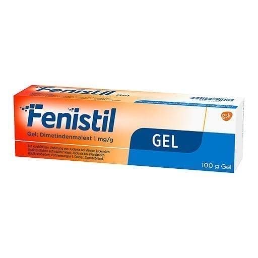 FENISTIL Gel, first degree burn, sunburn, eczema, urticaria UK