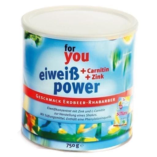 FOR YOU L-carnitine protein power strawberry 750 g UK