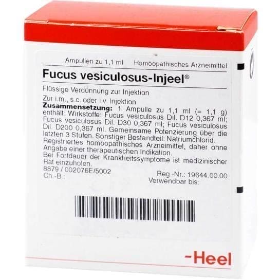 FUCUS VESICULOSUS INJEEL ampoules UK