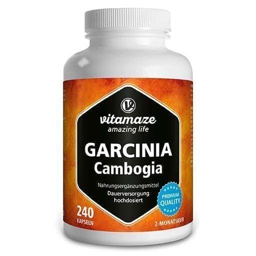 GARCINIA CAMBOGIA + choline capsules 240 pcs Malabar tamarind, Kudam Puli UK
