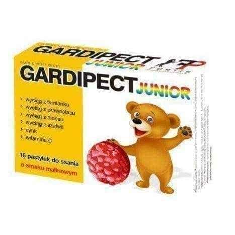 GARDIPECT Junior x 16 tablets, 3 years+ sore throat UK