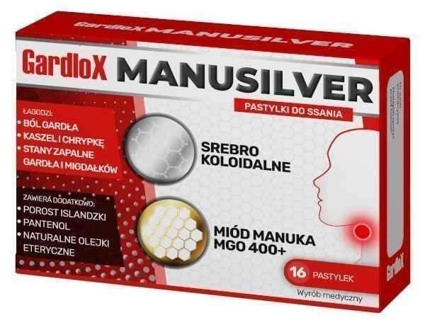 Gardlox Manusilver x 16 lozenges UK