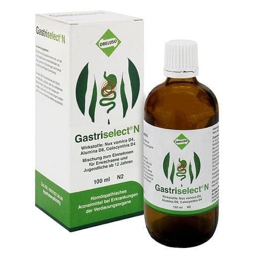Gastriselect N drops, inflammation, spasms in the gastrointestinal tract UK