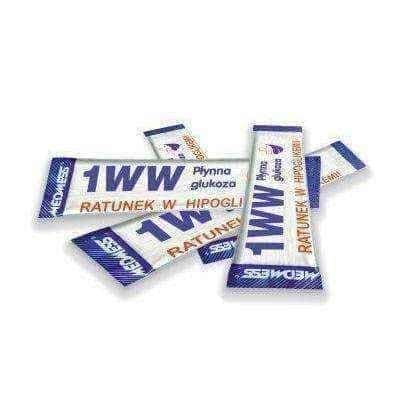 GLUCOSE LIQUID 1WW orange flavoring sachets 10 x 12ml, liquid glucose UK