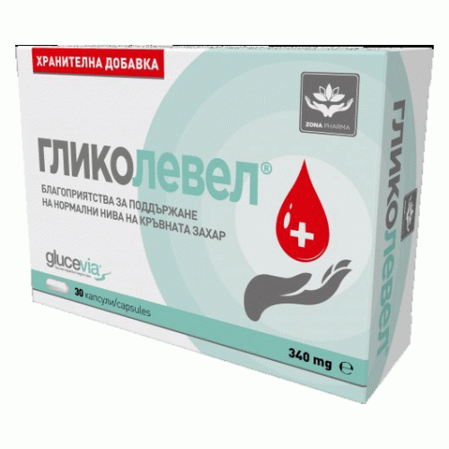 GLYCOLEVEL 340mg. 30 capsules UK
