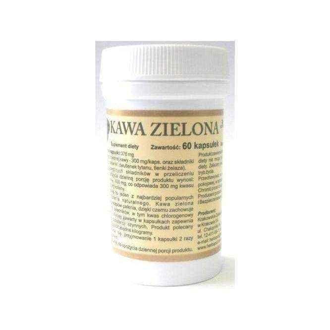 Green Coffee x 60 capsules, pure green coffee bean extract UK