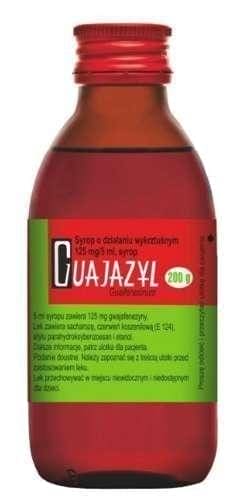 GUAJAZYL syrup 200g acute bronchitis treatment UK