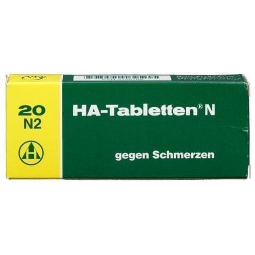 HA tablets N 20 pc acetylsalicylic acid, paracetamol and caffeine UK