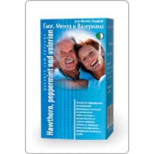 HAWTHORN, MINT, VALERIAN 120 tablets Dr. Toshkov PIPERMINT UK