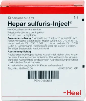 HEPAR SULFURIS INJEEL ampoules UK