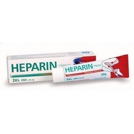 Heparin gel, antithrombotic, edema treatment, bruising treatment, edema UK