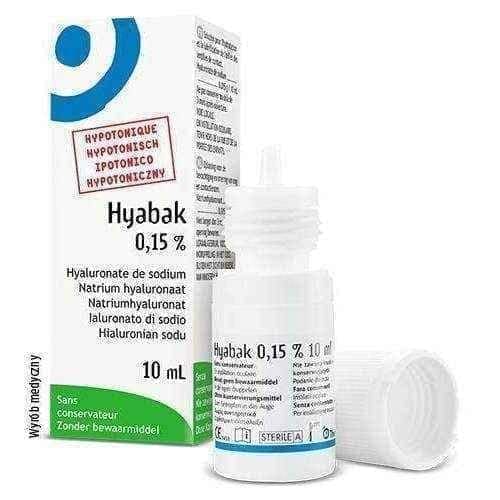 HYABAK Hyponic eye drops 0.15% 10ml UK